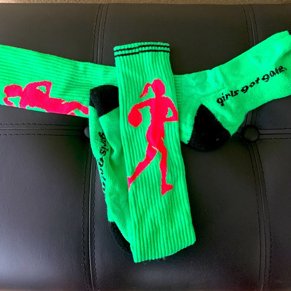 “Girls Got Game” basketball socks